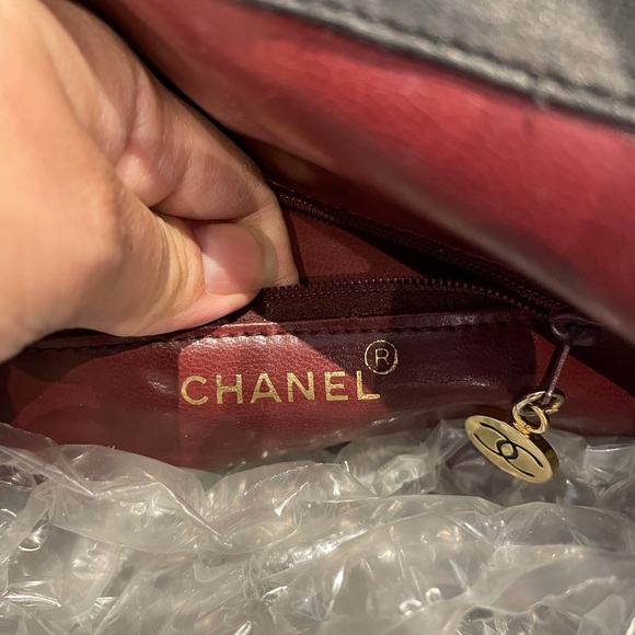 Vintage Authentic Chanel backpack CC logo - Picture 7 of 12